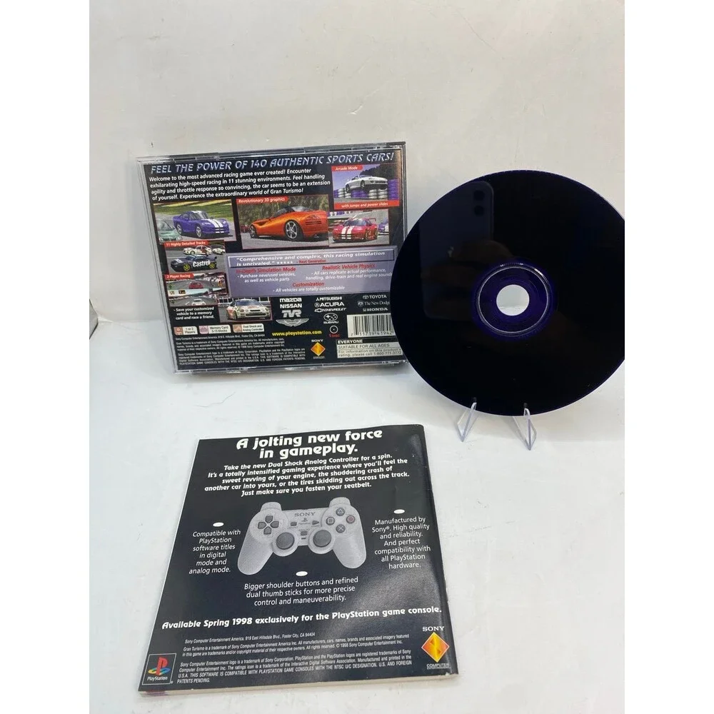 Gran Turismo Sony PlayStation 1 PS1 Sony 1998 E NTSC-U/C Manual Included